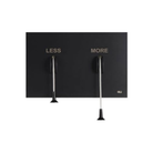 OLI Less is More flush plate Matte Black — 2mm stainless dual-flush plate Pakistan, Sardars