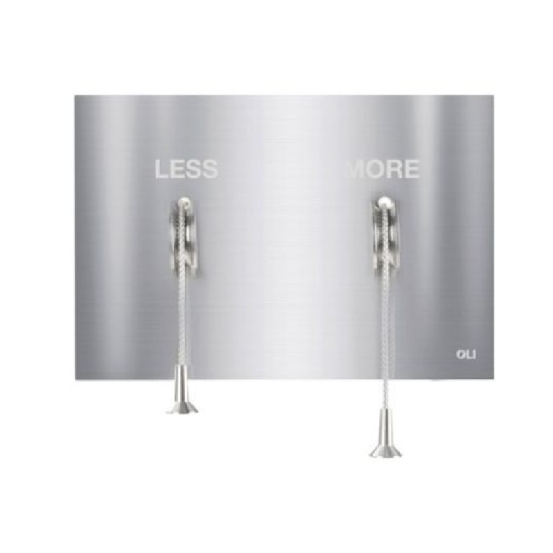 OLI Less is More flush plate Polished Chrome — stainless flush plate Pakistan, Sardar & Co