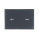 OLI Glassy glass flush plate Anthracite — exclusive dark grey glass flush plate Pakistan, Sardar & Co