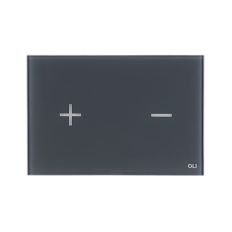 OLI Glassy glass flush plate Anthracite — exclusive dark grey glass flush plate Pakistan, Sardar & Co