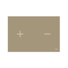 OLI Glassy glass flush plate Taupe — exclusive warm greige glass flush plate Pakistan, Sardar & Co