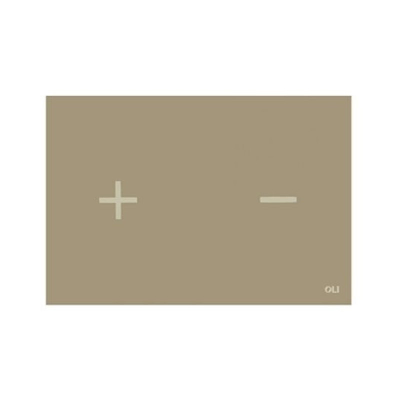 OLI Glassy glass flush plate Taupe — exclusive warm greige glass flush plate Pakistan, Sardar & Co