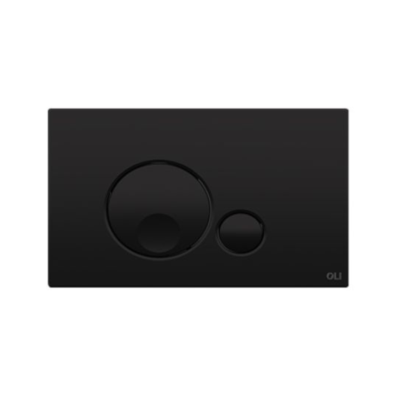 OLI Globe ABS flush plate Black — circular round button flush plate Pakistan, Sardars