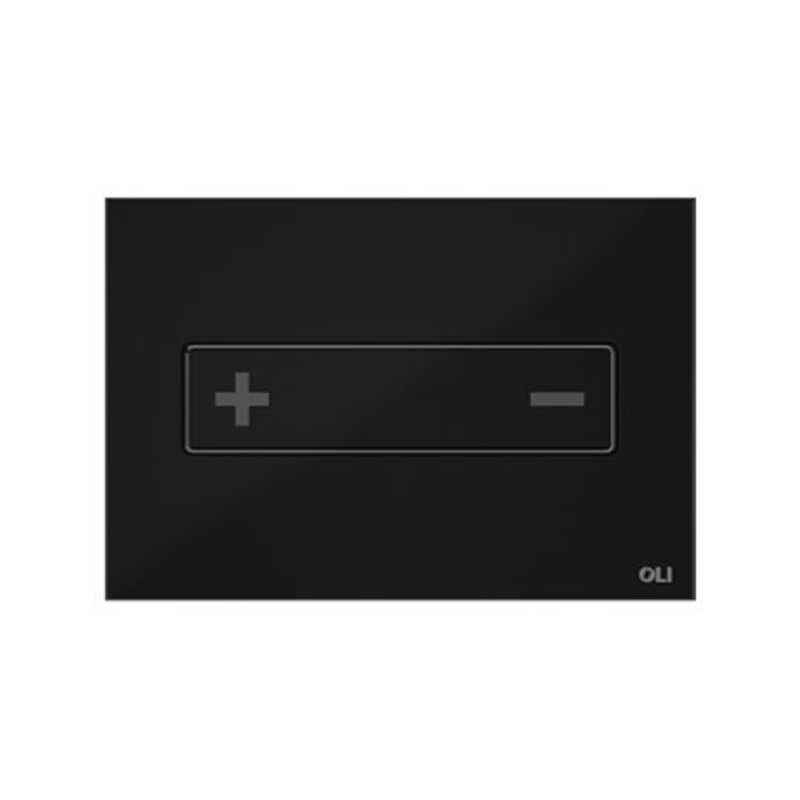 OLI Oceania glass steel flush plate Black — anti-theft vandal resistant Pakistan, Sardar & Co