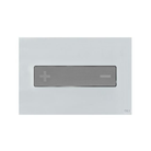 OLI Oceania glass steel flush plate Stainless Steel & White Glass — Pakistan, Sardar & Co