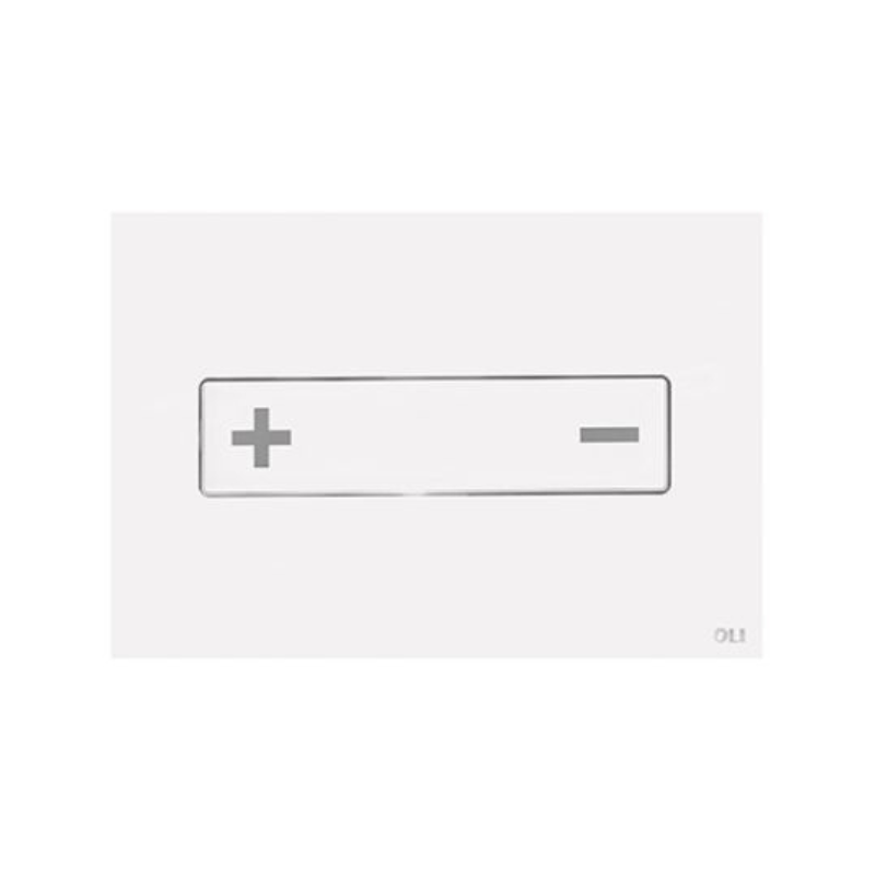 OLI Oceania glass steel flush plate White — OLI Pakistan exclusive Sardar & Co