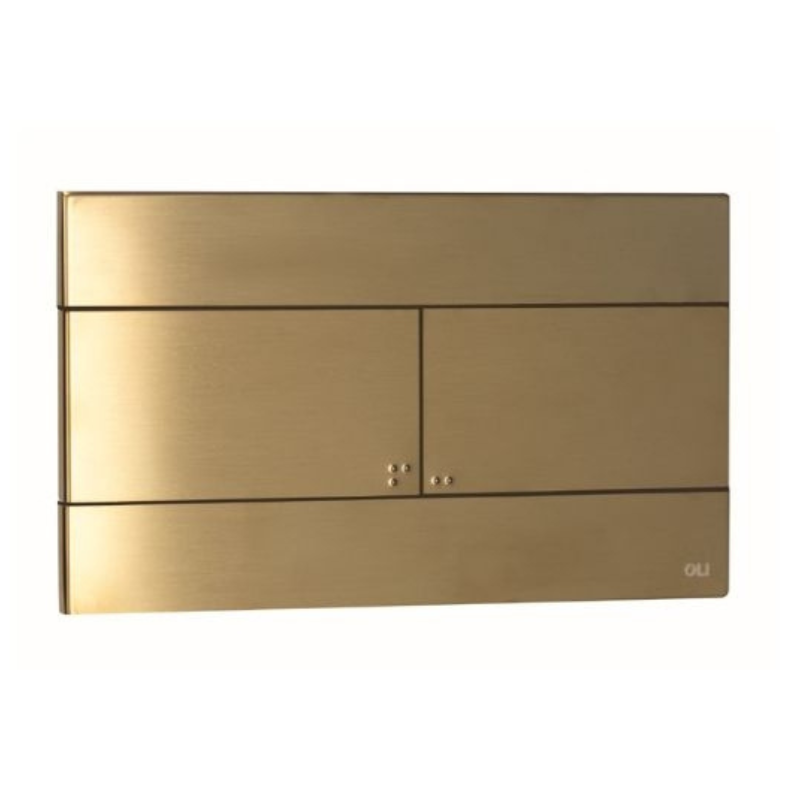 OLI SLIM slim flush plate Brushed Gold — satin gold stainless Pakistan, Sardar & Co