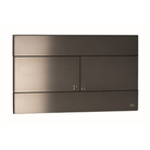 OLI SLIM slim flush plate Brushed Gunmetal — dark contemporary flush plate Pakistan, Sardar & Co