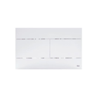 OLI SLIM slim flush plate Matte White — SLIM-exclusive matte finish Pakistan, Sardar & Co
