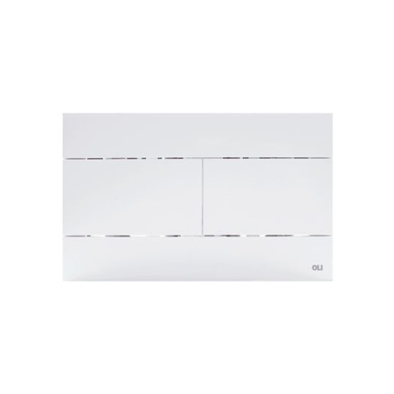 OLI SLIM slim flush plate Matte White — SLIM-exclusive matte finish Pakistan, Sardar & Co