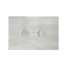 OLI Trumpet designer flush plate Brushed Chrome — pneumatic dual flush Pakistan, Sardar & Co