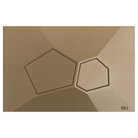 OLI VORONOI sculptural flush plate Organic Gold — Bio-ABS geometric flush plate Pakistan, Sardar & Co