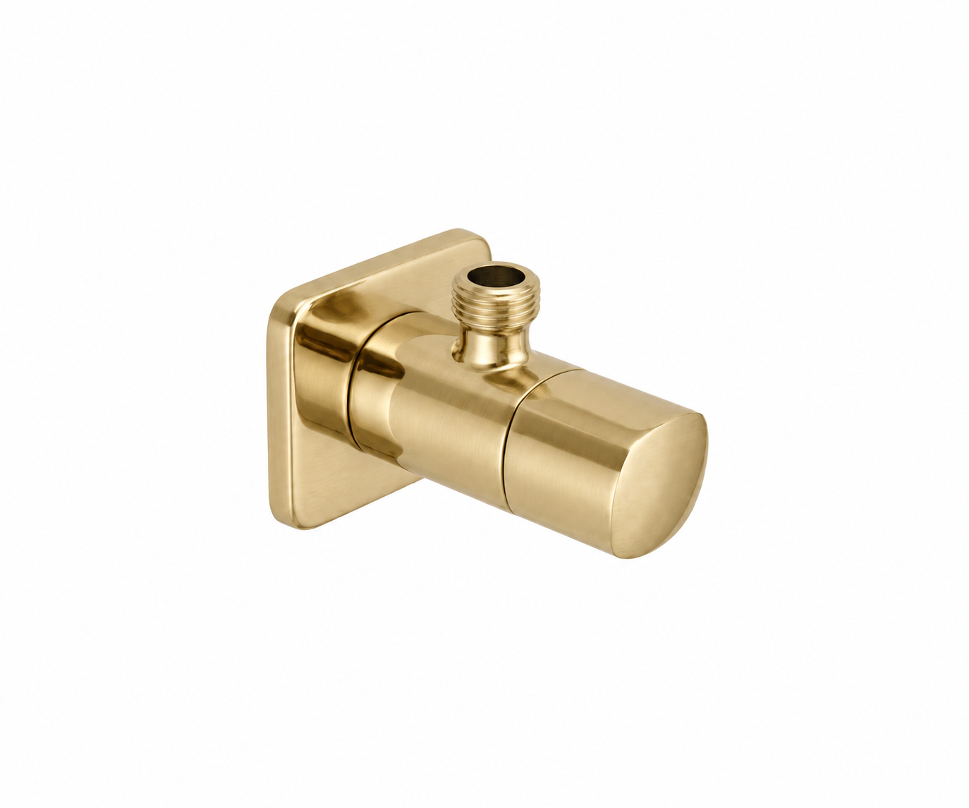 OMSA A13606BG angle valve Brushed Champagne Gold PVD satin — tee cock supply stop, Sardar & Co Pakistan