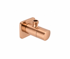 OMSA A13606BG angle valve Brushed Rose Gold PVD satin — quarter-turn tee cock Pakistan, Sardars