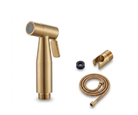 OMSA F3212 muslim shower Brushed Champagne Gold PVD satin — premium shattaf set Pakistan, article F3212, Sardars