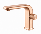 OMSA FL7640 deck mount faucet Brushed Rose Gold PVD satin — article FL7640, deck-mounted washbasin tap, Sardars Pakistan