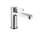 OMSA FL8110 small basin mixer Chrome PVD — lead-free copper ceramic disc, compact deck-mounted, Sardars Pakistan