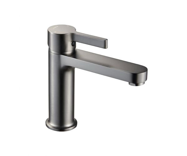 OMSA FL8110 compact small basin mixer Gunmetal PVD finish — cloakroom washbasin tap, Sardar & Co Rawalpindi Pakistan