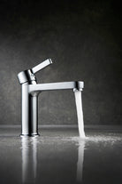 OMSA FL8110 compact small basin mixer installed in luxury cloakroom Pakistan — premium guest toilet tap, Sardar & Co Rawalpindi