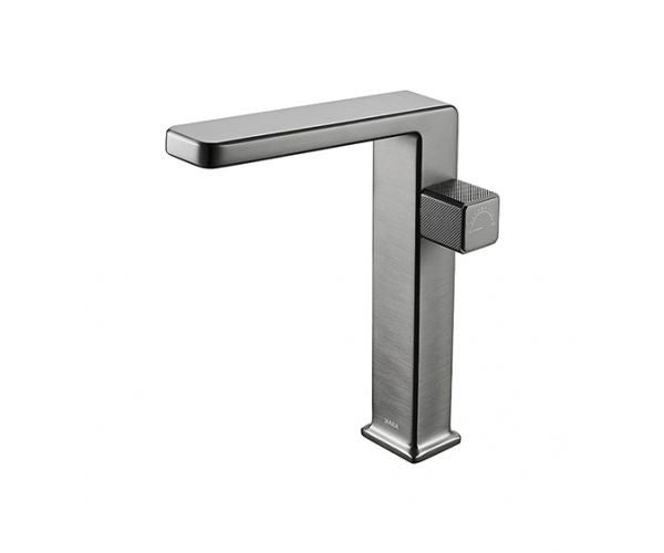 OMSA FL8170A luxury bathroom tap Gunmetal PVD — deck-mounted single-hole basin mixer, Sardar & Co Pakistan