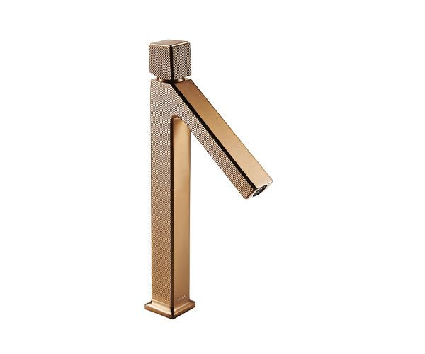 OMSA FL8220A best basin faucet Pakistan — four PVD finishes: Champagne Gold, Rose Gold, Gunmetal, Chrome — Sardar & Co