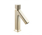 OMSA FL8220A compact deck-mounted single-hole basin mixer Champagne Gold PVD — OMSA Rubinetterie, Sardar & Co Pakistan