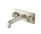 OMSA FL8240 dual-handle wall faucet Champagne Gold PVD — wall-mounted basin mixer, Sardar & Co Pakistan