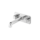 OMSA FL8240 dual-handle wall faucet Chrome finish — separate hot cold control, lead-free copper, Sardars Pakistan