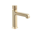 OMSA FL830 modern basin tap Champagne Gold PVD — deck-mounted single-hole washbasin faucet, Sardar & Co Pakistan