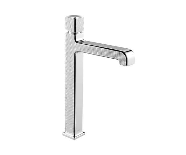 OMSA FL830A wash basin tap Pakistan — four PVD finishes: Champagne Gold, Rose Gold, Gunmetal, Chrome — Sardar & Co Rawalpindi