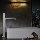 OMSA FL830A wash basin tap installed in luxury bathroom Pakistan — deck-mounted single-hole European faucet, Sardar & Co Rawalpindi