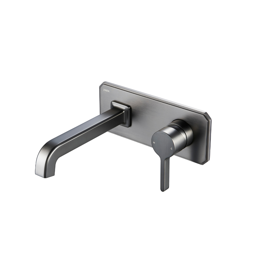OMSA FL8350 luxury concealed faucet Gunmetal PVD — in-wall basin faucet, Sardar & Co Rawalpindi Pakistan