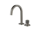 OMSA FL8490 deck-mounted basin mixer Gunmetal PVD finish — lead-free copper body, Sardar & Co Rawalpindi Pakistan