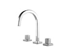 OMSA FL8530 three-hole deck-mounted basin mixer Chrome finish — lead-free copper body, Sardar & Co Pakistan