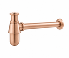 OMSA FM6525 bottle trap Brushed Rose Gold PVD satin — visible basin waste fitting, article FM6525, Sardars Pakistan