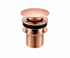 OMSA FM7720 push-type basin waste Brushed Rose Gold PVD satin — article FM7720, basin drain fitting, Sardars Pakistan