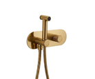 OMSA FW7160B concealed spray mixer Brushed Champagne Gold PVD satin — round concealed body spray, Sardar & Co Pakistan