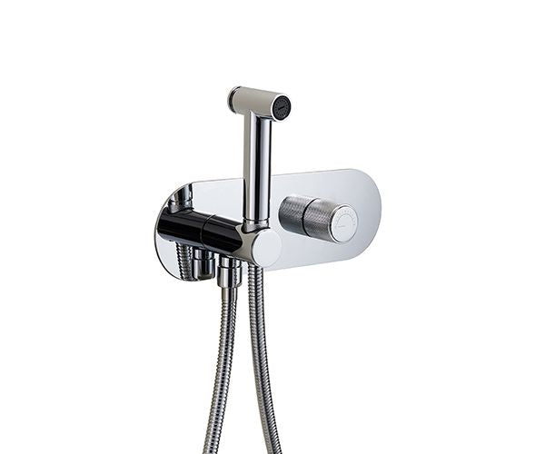 OMSA FW7160B concealed spray mixer Chrome PVD — round body spray valve Pakistan, Sardar & Co Rawalpindi