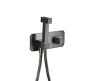 OMSA FW7161B spray mixer Gunmetal PVD — square concealed body spray valve Pakistan, Sardar & Co Rawalpindi