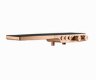 OMSA HB7655X exposed and concealed shower mixer in brushed rose gold