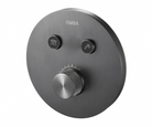 OMSA HL7786X concealed thermostatic round shower mixer Gunmetal PVD — circular trim, Sardar & Co Pakistan