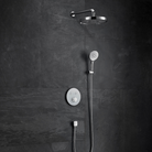 OMSA HL7786X round shower mixer installed in contemporary luxury bathroom Pakistan — concealed thermostatic, Sardar & Co