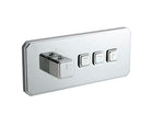 OMSA HL8457 3-way concealed thermostatic shower Chrome finish — anti-scald ceramic cartridge, Sardar & Co Pakistan