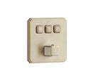 OMSA HL8476 modern concealed thermostatic shower Champagne Gold PVD — in-wall shower system, Sardar & Co Pakistan