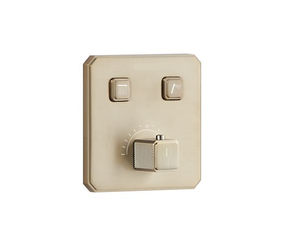 oOMSA HL8486 concealed thermostatic shower system in Champagne Gold PVD — wall-mounted luxury shower mixer, Sardar & Co Pakistan