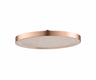 OMSA HR344 overhead shower Brushed Rose Gold PVD satin — article HR344, round rain shower head Pakistan, Sardars