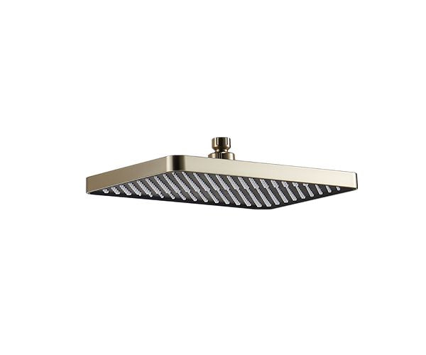 OMSA HRP381 rain shower head Brushed Champagne Gold PVD satin — overhead shower disc Pakistan, Sardar & Co