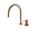 OMSA Royale dual-handle basin mixer in Champagne Gold — premium washbasin tap Pakistan