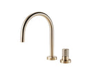 Single hole basin mixer washbasin faucet  Pakistan in PVD Champagne Gold — OMSA Rubinetterie FL8200C by Sardar & Co