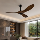Punkh PS-01 Matte Black Dark Wood ceiling fan installed — 60 inch premium fan Pakistan, Sardar & Co Rawalpindi
